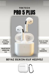 Pro 5 Plus Beyaz Bluetooth Kulaklık