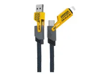 4'Ü 1 ARADA HIZLI ŞARJ KABLOSU TYPE-C 65W LİGHTNİNG 27W + USB VE USB-C VERİ-AKTARIM KABLOSU - Görsel 2