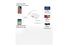 LİGHTNİNG TO HDMI VE ŞARJ ADAPTÖRÜ - Görsel 3