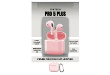 PRO 5 PLUS PEMBE BLUETOOTH KULAKLIK - Görsel 2